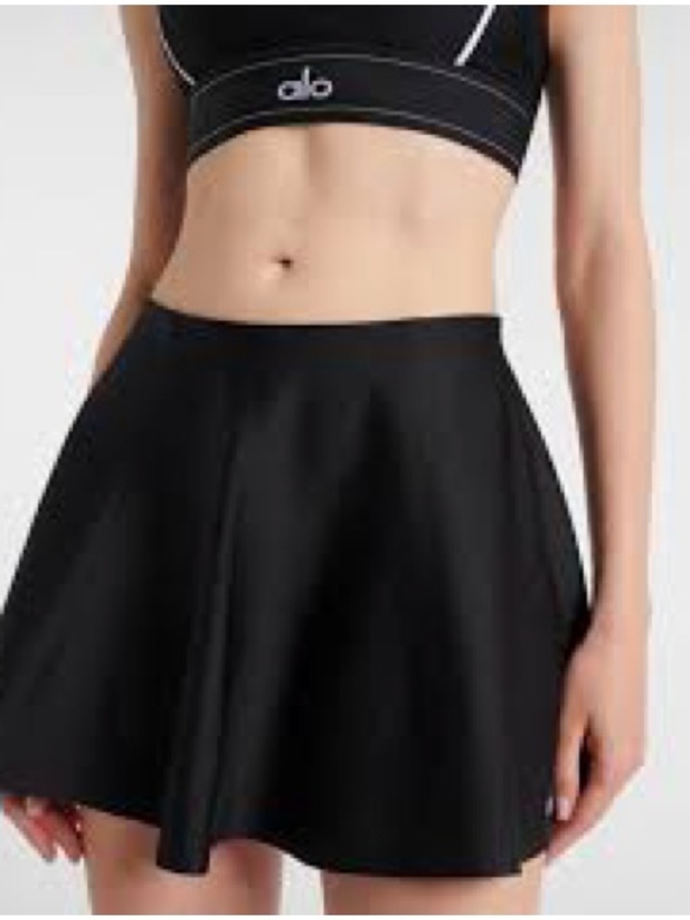 ALO Yoga Black Mini Skirt